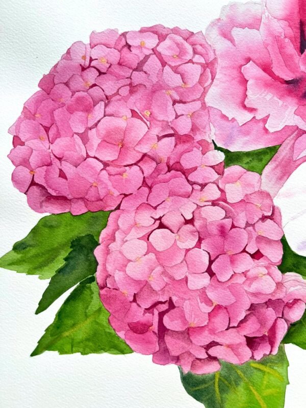 Entre hortensias y peonías